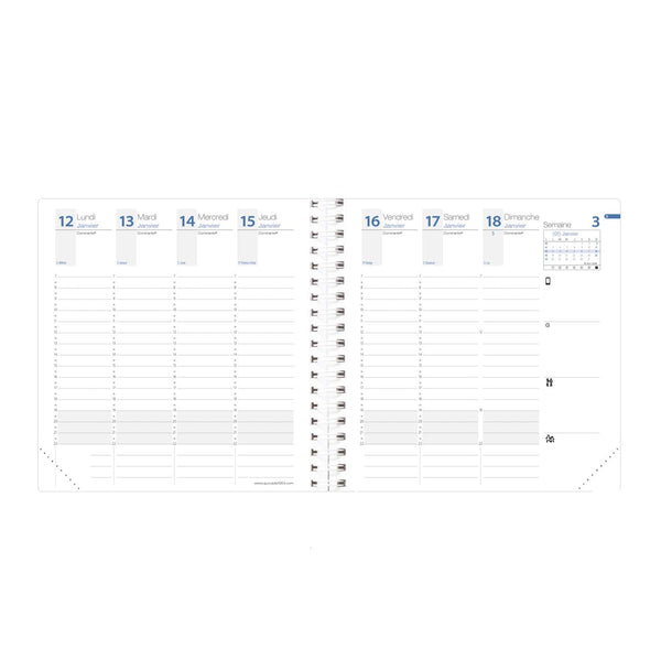 QVD Recharge Agenda Time & Life Medium-Agenda-Quo Vadis-Papeterie du Dôme