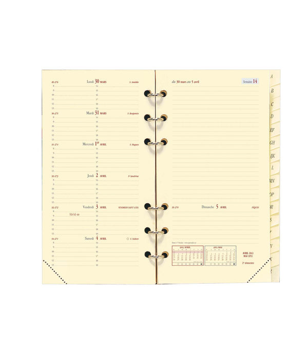 QVD Recharge Agenda Timer 17 Pocket-Recharge Agenda-Quo Vadis-Papeterie du Dôme