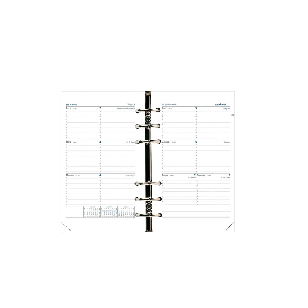 QVD Recharge Agenda Timer 21 Horizontal SAD-Recharge Agenda-Quo Vadis-Papeterie du Dôme