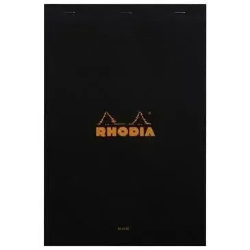RHD Bloc N°19 Noir A4+-Bloc-Rhodia-Ligné-Noir-Blanc-Papeterie du Dôme