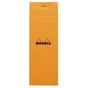 RHD Bloc N°8-Bloc-Rhodia-Orange-Petits Carreaux-Papeterie du Dôme