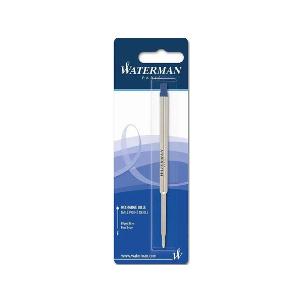Recharge Stylo Bille Waterman-Recharge Stylos-Waterman-Bleu-F Fin-Papeterie du Dôme