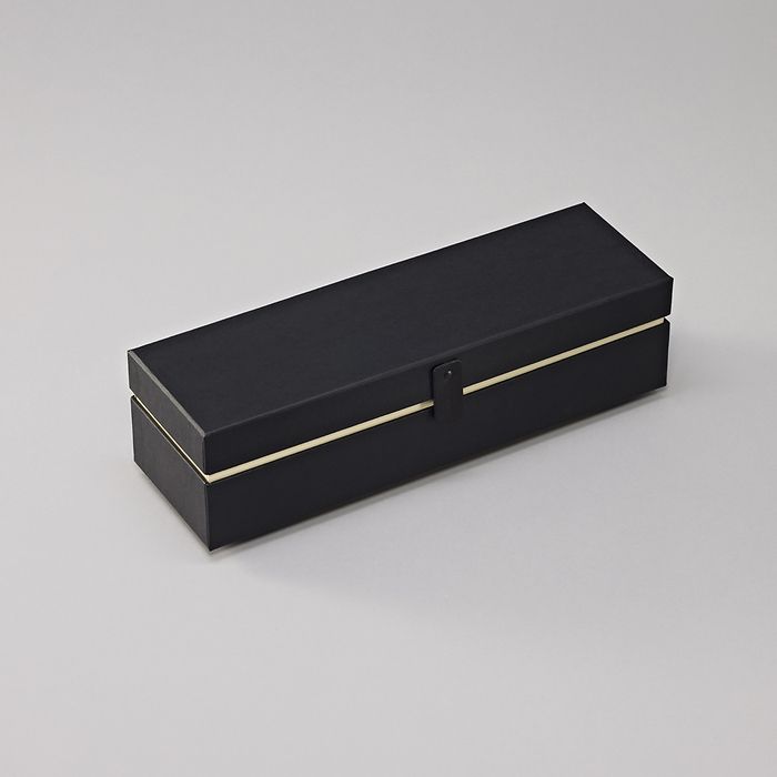 SMK Boîte de Rangement Premium One Line Long-Boîte de Rangement-Semikolon-Noir-Papeterie du Dôme