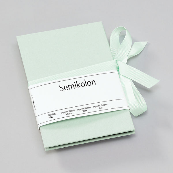 SMK Leporello Classico-Album Photo-Semikolon-A6-Moss-Noir-Papeterie du Dôme