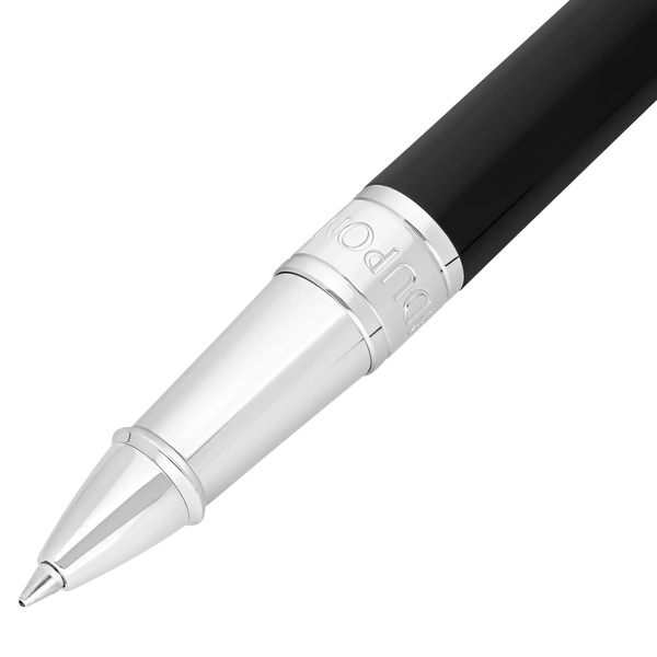 STD Initial Noir Chromé Stylo Roller-Stylo Roller-S.T. Dupont-Papeterie du Dôme
