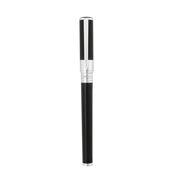 STD Initial Noir Chromé Stylo Roller-Stylo Roller-S.T. Dupont-Papeterie du Dôme