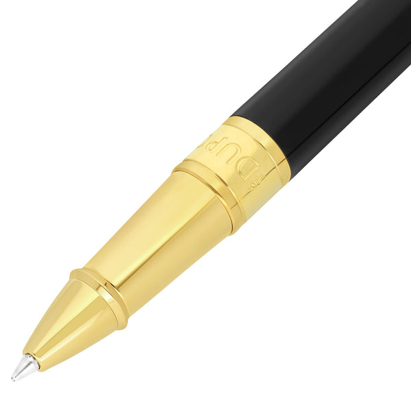 STD Initial Noir Doré Stylo Roller-Stylo Roller-S.T. Dupont-Papeterie du Dôme