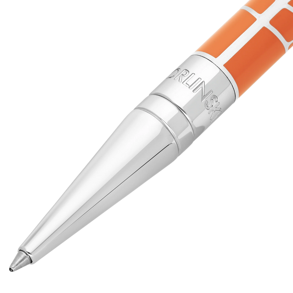 STD Initial Orlinski Orange Chromé Stylo Bille-Stylo Bille-S.T. Dupont-Papeterie du Dôme