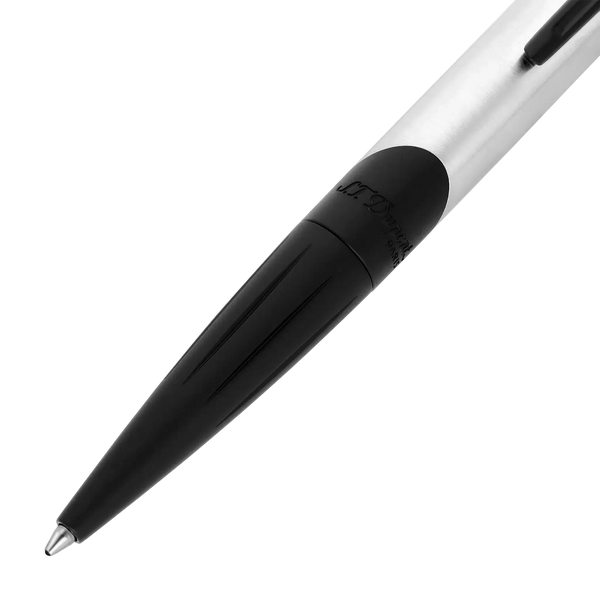 Stylo Bille S.T. Dupont Défi Millenium Chrome/Noir-Stylo Bille-S.T. Dupont-Papeterie du Dôme