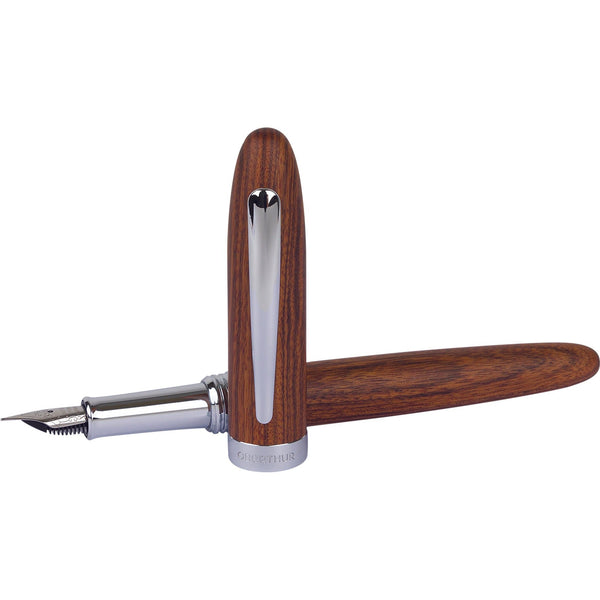 Stylo Plume Oberthur Quito-Stylo Plume-Oberthur-Acajou-M Médium-Papeterie du Dôme