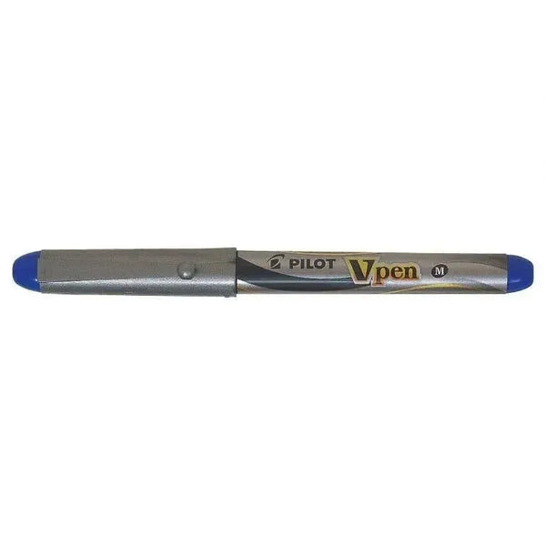 Stylo Plume Pilot Basics V-Pen Silver - Argent-Stylo Plume-Pilot Basics-Bleu-Papeterie du Dôme