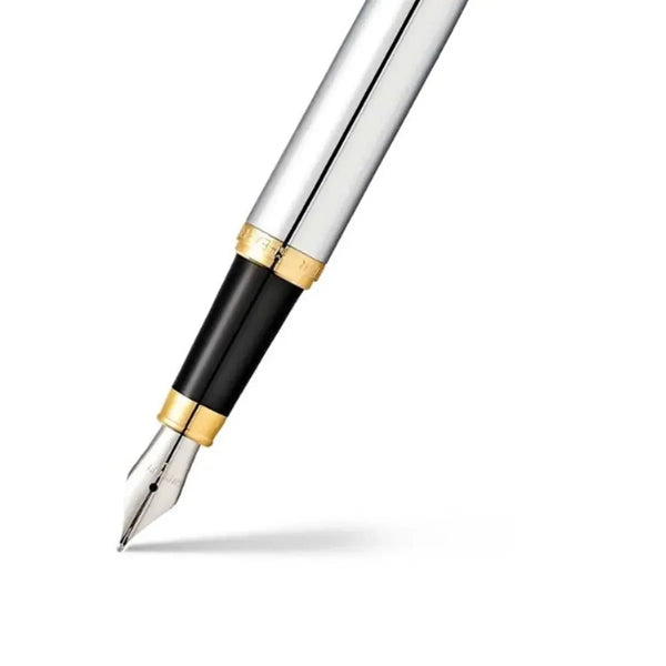 Stylo Plume Sheaffer VFM Chrome Doré-Stylo Plume-Sheaffer-Papeterie du Dôme