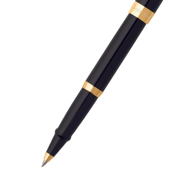 Stylo Roller Sheaffer Sagaris Noir Doré-Stylo Roller-Sheaffer-Papeterie du Dôme