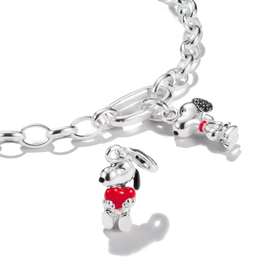 TSB Peanuts™ Charm Snoopy avec cœur – Original-Bijoux-Thomas Sabo-Papeterie du Dôme