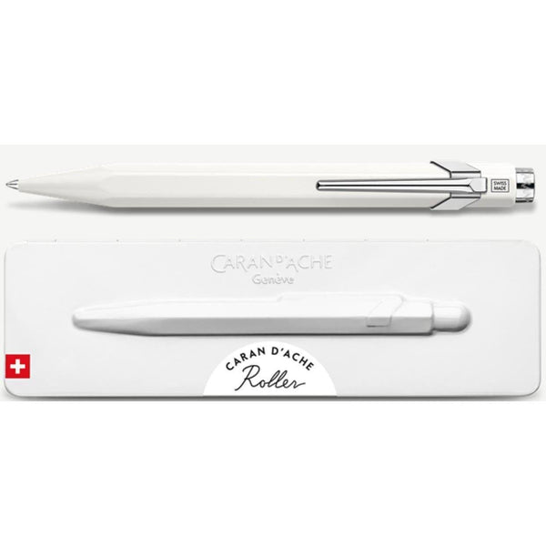 CA 849 Roller-Stylo Roller-Caran d'Ache-Blanc-Papeterie du Dôme