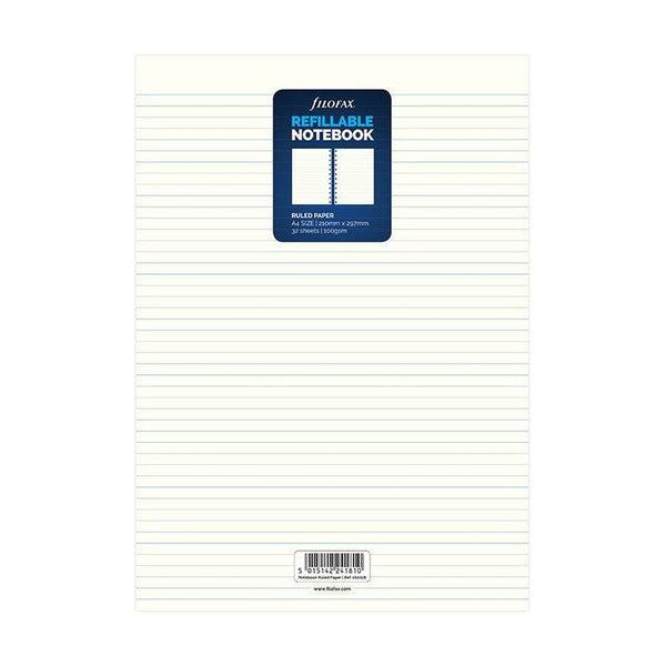 FFX Recharge Notebook A4-Recharge Notebook-Filofax-A4-Ligné-Papeterie du Dôme