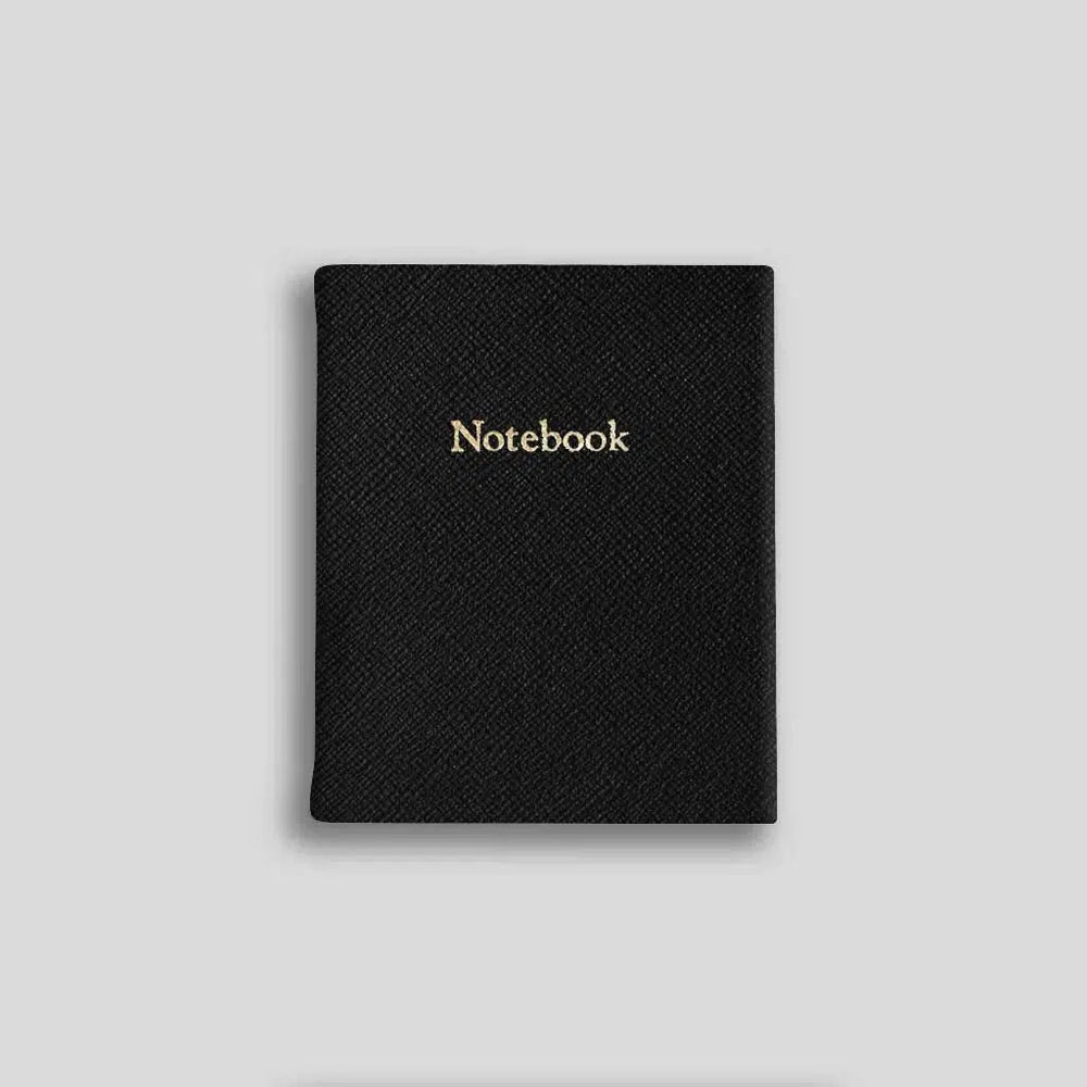 LSM Notebook Ligné Berkeley-Carnet-Leathersmith of London-Noir-Papeterie du Dôme