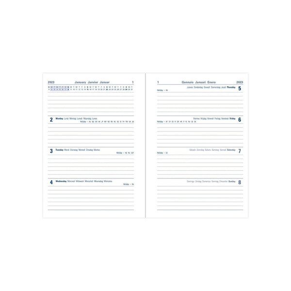 Letts Agenda Gradient A6 Semainier-Agenda-Letts-Papeterie du Dôme