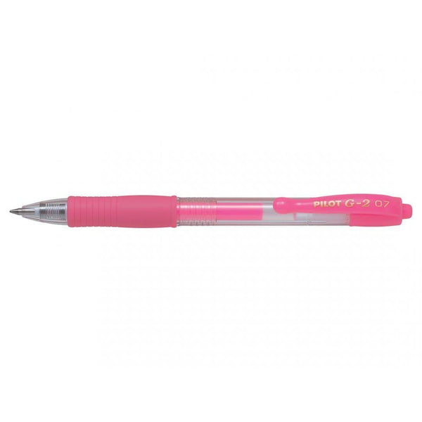 PLT G2 Roller Néon Pointe Moyenne-Stylo Roller-Pilot Basics-Rose-Papeterie du Dôme
