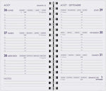 AGM Agenda Moderne Recharge Spiralée Hebdoplan - Semainier - Tranche Blanche-Recharge Agenda-Agenda Moderne-Papeterie du Dôme
