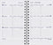 AGM Agenda Moderne Recharge Spiralée Hebdoplan - Semainier - Tranche Blanche