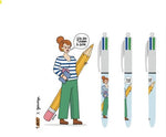 BIC Stylo Bille 4 Couleurs Gomargu-Stylo Bille-Exacompta-Papeterie du Dôme