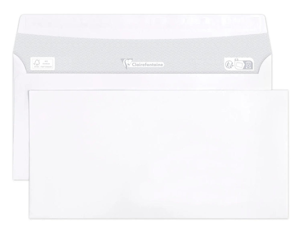 CLT Enveloppes Auto-Adhésives 110x220 BTE 500-Enveloppe-Clairefontaine-Papeterie du Dôme
