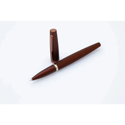 DPM Viper Marron Guilloché Stylo Roller-Stylo Roller-Diplomat-Papeterie du Dôme
