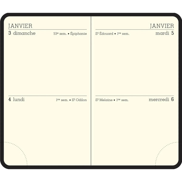 EXA Agenda Duo Kaa 2J/P 75x115 Fermeture-Agenda-Exacompta-Papeterie du Dôme