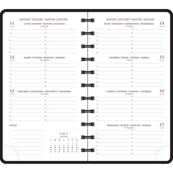EXA Agenda Eurotime 16 S Forever Semainier-Agenda-Exacompta-Papeterie du Dôme