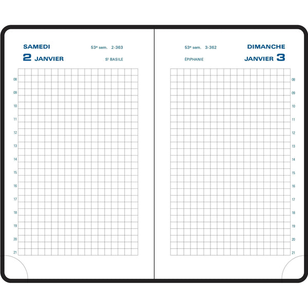 EXA Agenda Journalier Plastique 90x146-Agenda-Exacompta-Papeterie du Dôme