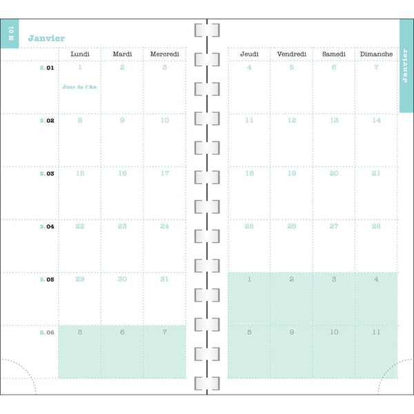 EXA Agenda SAS Semainier Lady 16S Nubia-Agenda-Exacompta-Papeterie du Dôme