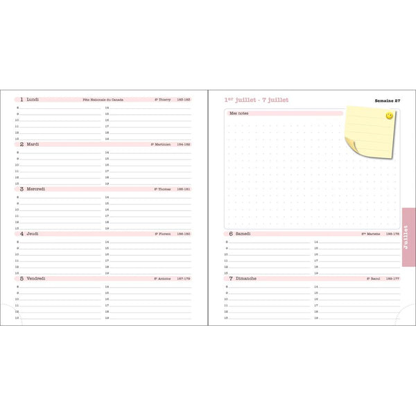 EXA Agenda SAS Semainier Lady 18S Color Design-Agenda-Exacompta-Papeterie du Dôme
