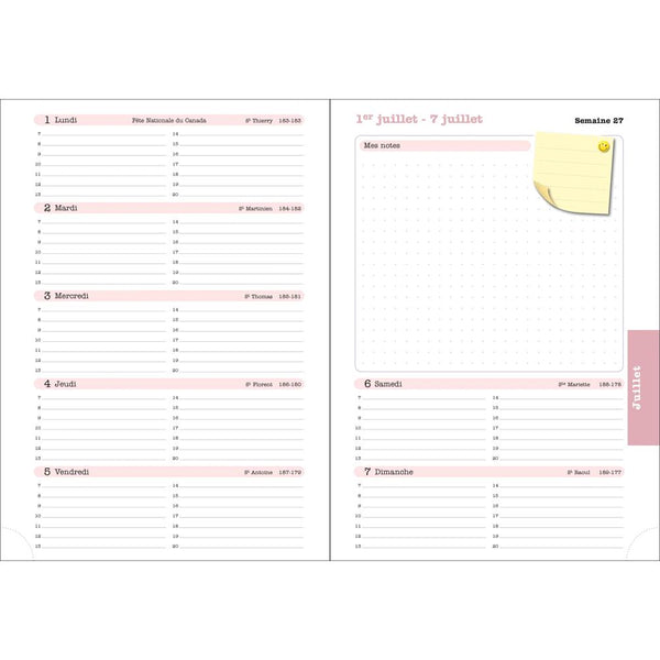 EXA Agenda Semainier Lady 20S SAS Color Design-Agenda-Exacompta-Papeterie du Dôme