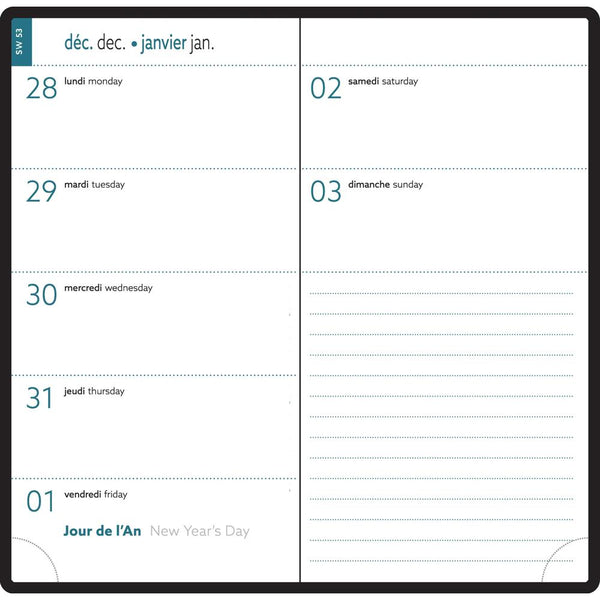 EXA Agenda Semainier Poche EasyTime 17 Sapporo-Agenda-Exacompta-Papeterie du Dôme