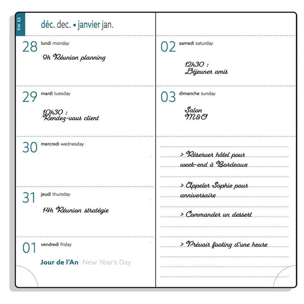 EXA Agenda Semainier Poche EasyTime 17 Sapporo-Agenda-Exacompta-Papeterie du Dôme