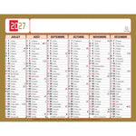 EXA Calendrier Tricolore Neutre 13x17-Calendrier-Exacompta-Papeterie du Dôme
