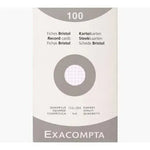 EXA Étui 100 Bristol 125x200-Bristol-Exacompta-Quadrillé 5x5-Papeterie du Dôme