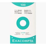 EXA Étui 100 Bristol 125x200-Bristol-Exacompta-Quadrillé 5x5 perforé-Papeterie du Dôme