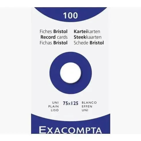EXA Étui 100 Bristol 75x125-Bristol-Exacompta-Uni-Papeterie du Dôme