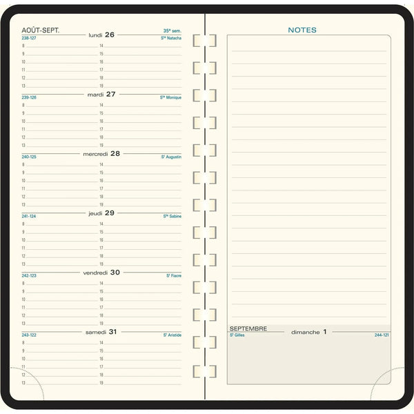 EXA Recharge Agenda Espace 17 S Semainier-Recharge Agenda-Exacompta-Papeterie du Dôme
