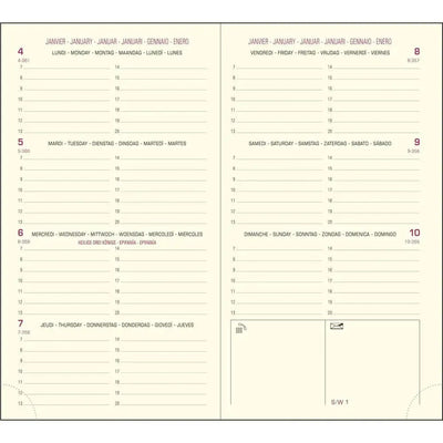 EXA Recharge Agenda Eurotime 16 Semainier-Recharge Agenda-Exacompta-Papeterie du Dôme