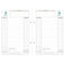 EXA Recharge Agenda Perpetuel Caisse Feuillets Mobiles