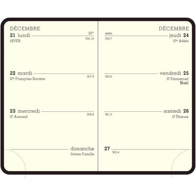 EXA Recharge Agenda Semainier 7.5x11.5-Recharge Agenda-Exacompta-2027-Papeterie du Dôme