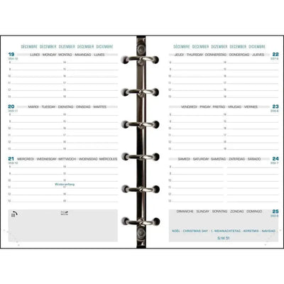 EXA Recharge Exatime 14 Sem/2Pages Horizontale SAD-Recharge Agenda-Exacompta-Papeterie du Dôme