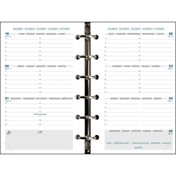EXA Recharge Exatime 14 Sem/2Pages Horizontale SAD-Recharge Agenda-Exacompta-Papeterie du Dôme