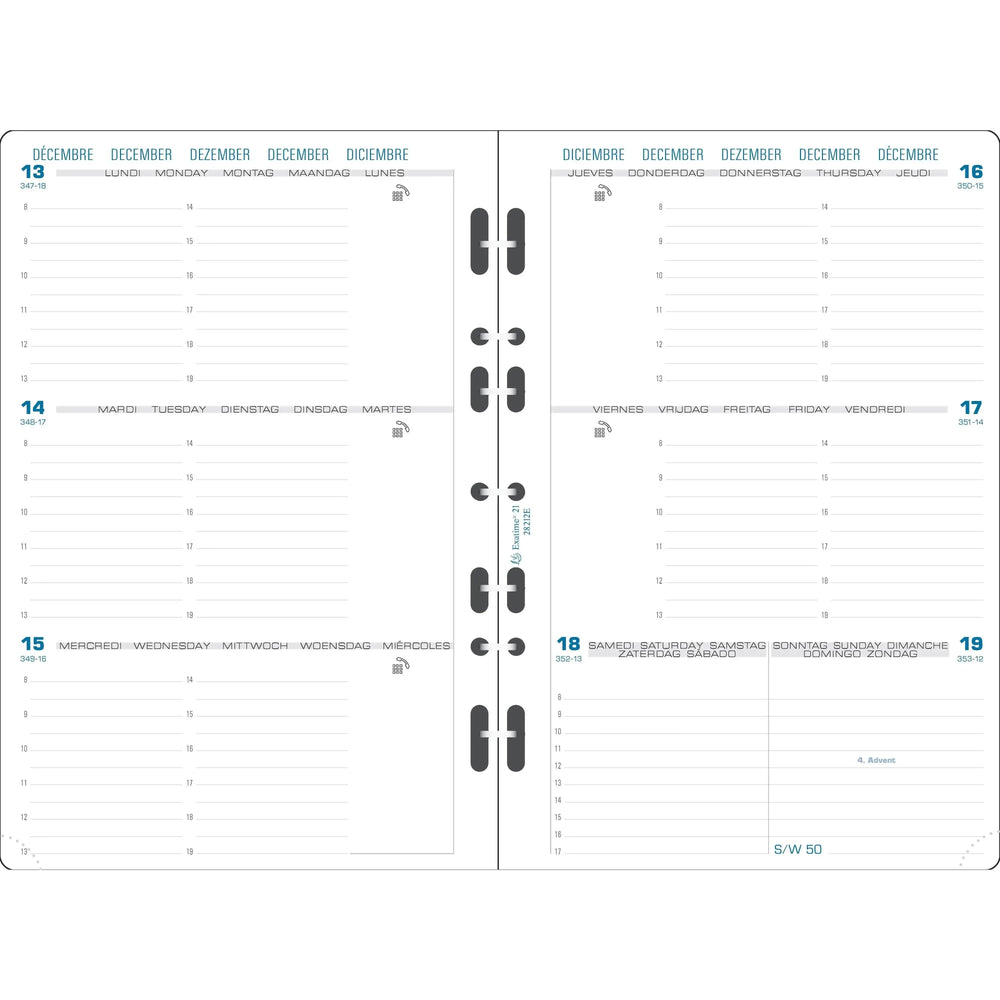 EXA Recharge Exatime 21 Semainier-Recharge Agenda-Exacompta-Papeterie du Dôme