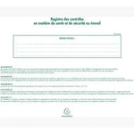 EXA Registre des Contrôles de Santé et de Sécurité 24x32-Registre-Exacompta-Papeterie du Dôme