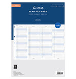 FFX A4 Agenda Planning vertical en Anglais-Recharge Agenda-Filofax-2027-Papeterie du Dôme