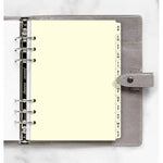 FFX A5 Accessoire Index Alphabétique 2 Lettres Creme-Recharge-Filofax-Papeterie du Dôme